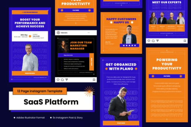 instagram post template