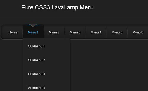 css3 html5 dropdown menu