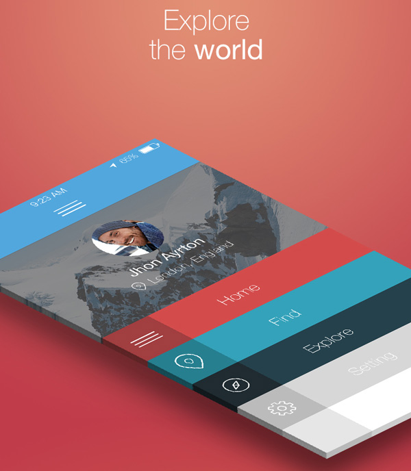 1.Mobile App Design Inspiration – ONLocation