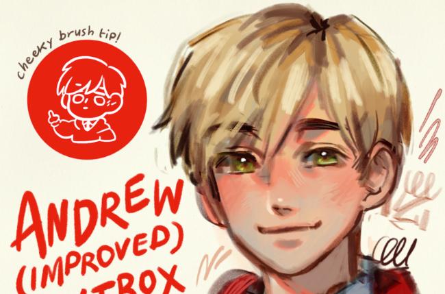 Versatile Paintbox Procreate pastel brush for sketching, inking, and painting applications