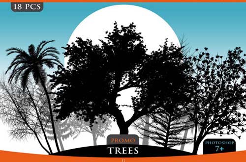 photoshop tree brushes