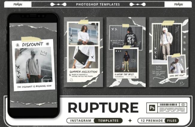 instagram post template