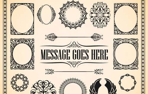 free vintage vector elements