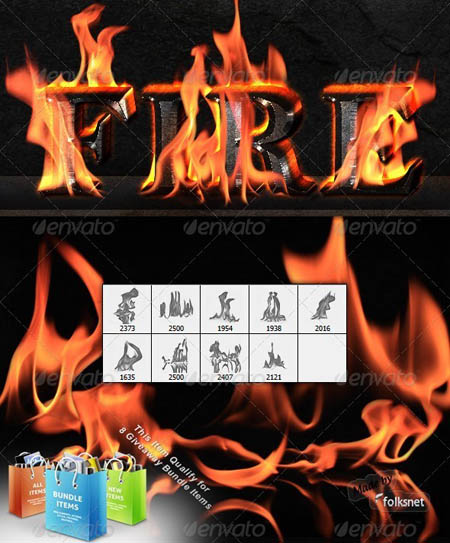 photoshop fire brushes