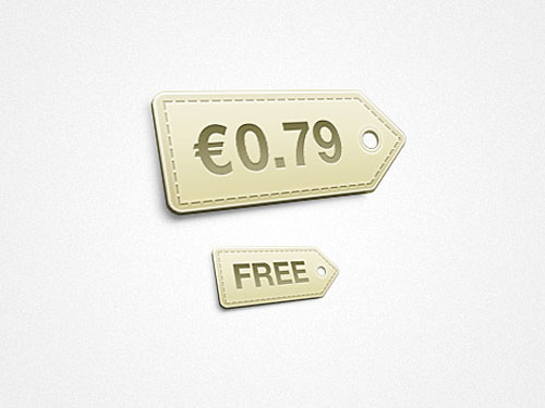 price tag psd