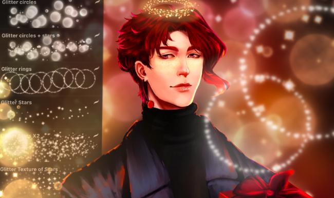 Free Glitter Brushes for Procreate download by DIBrushes