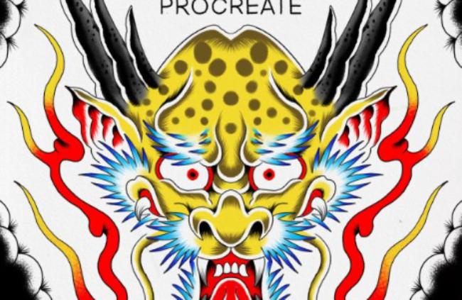 Tattoo design pencil brushes