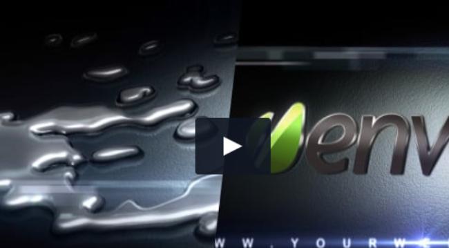 Liquid Metal 3D Logo Template