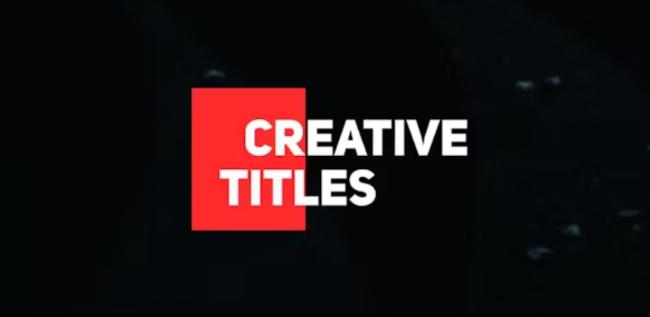 Minimalist typography with 14 title animations and color controller