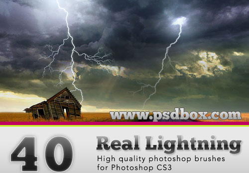 photoshop lightning brushes