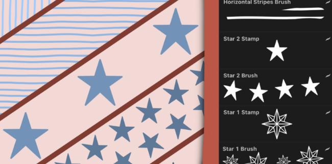 Procreate star brush