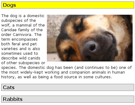 jQuery Accordion Plugins and Tutorials