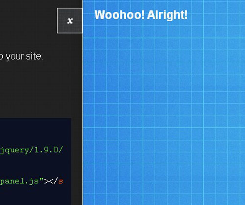 jquery side panel menu plugins