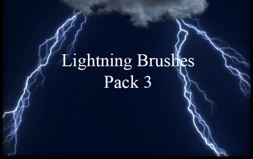 photoshop lightning brushes
