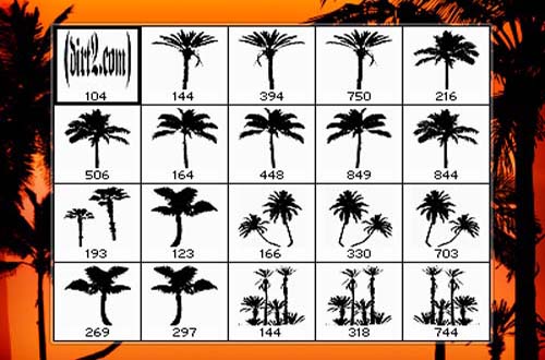 photoshop tree brushes