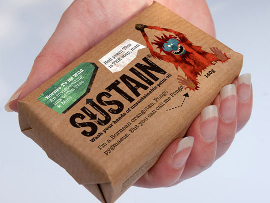 typographic package design