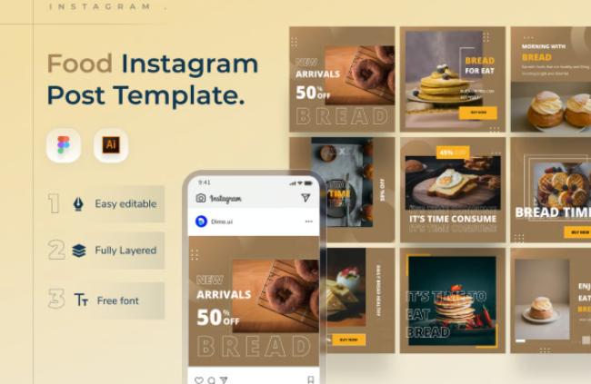 instagram post template