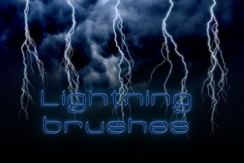 photoshop lightning brushes