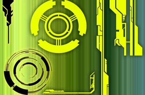 photoshop tech brushes