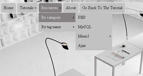 css3 html5 dropdown menu