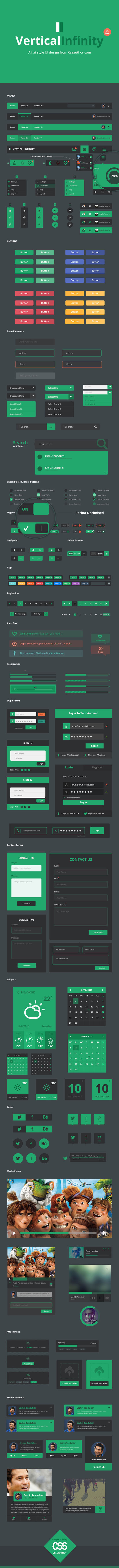 free flat ui kit