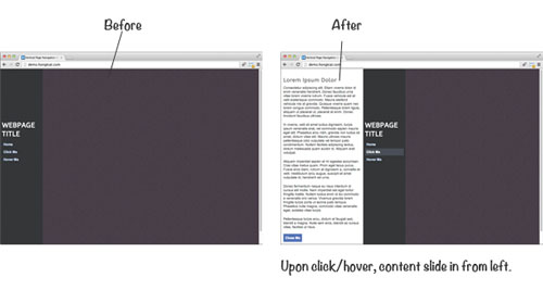 jquery side panel menu plugins