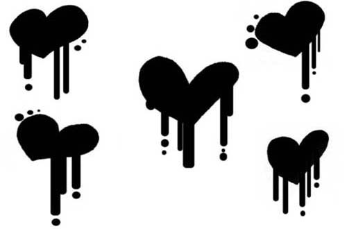 photoshop heart brushes