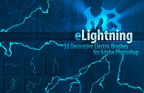 photoshop lightning brushes