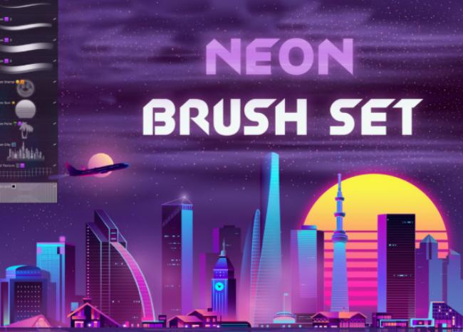 Free neon tube brushes