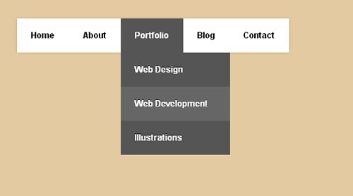 css3 html5 dropdown menu