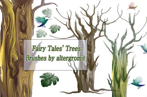 photoshop tree brushes