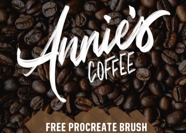 Coffee stain texture brush