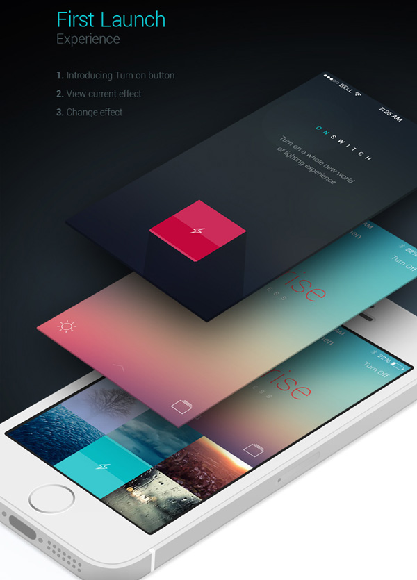 2.Mobile App Design Inspiration – Philips Hue App