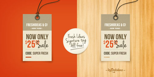 price tag psd
