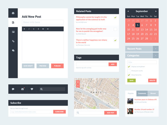free flat ui kit