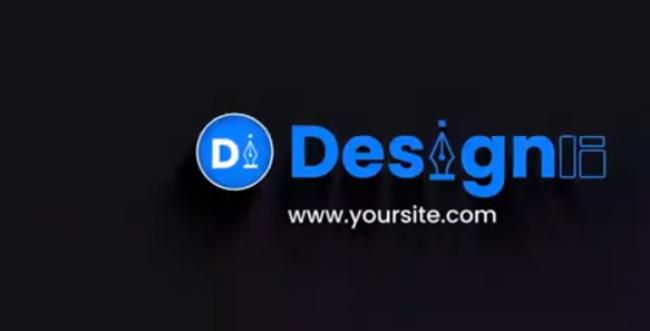 Glitch logo reveal with digital corruption effects and futuristic aesthetic