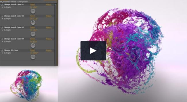 Color Splash Logo Reveal (Color)