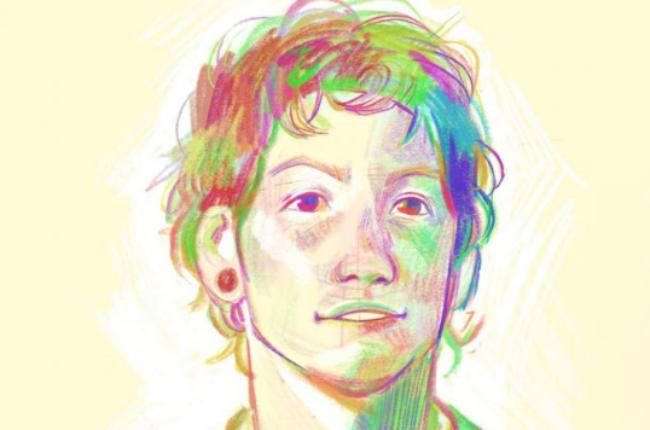 Multicolor pencil effect brush