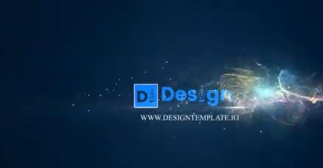 Abstract artistic logo reveal with creative visual elements