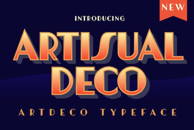 retro font