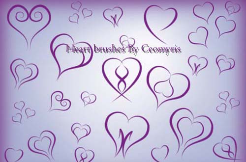 photoshop heart brushes