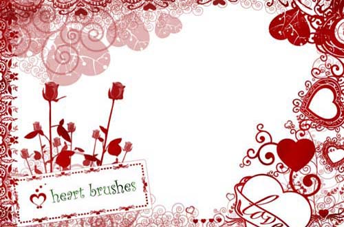 photoshop heart brushes