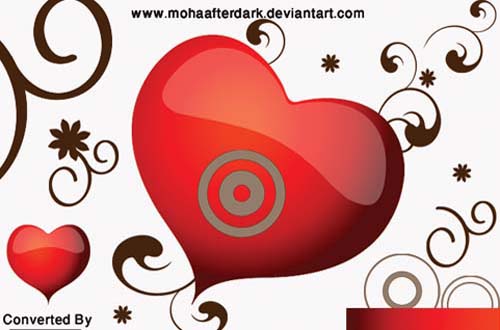 photoshop heart brushes