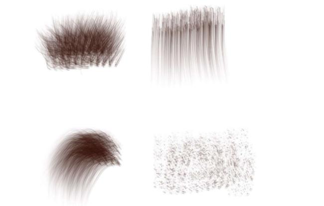 Fine hair detail brushes