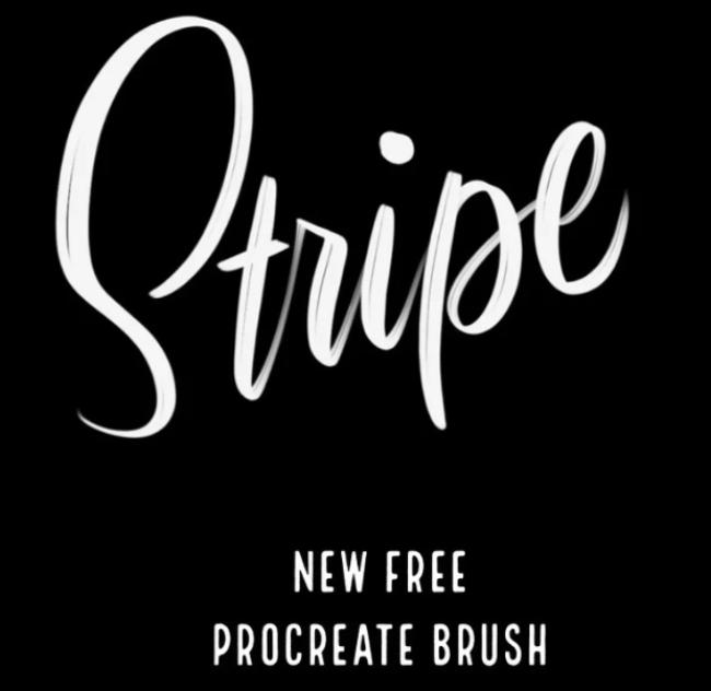 Clean stripe effect brush