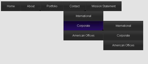 css3 html5 dropdown menu