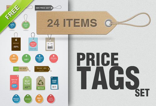 price tag psd