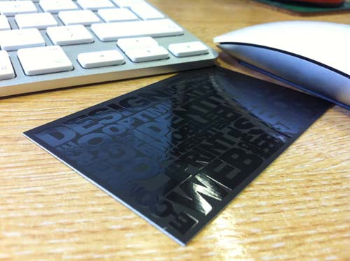 typography business cards