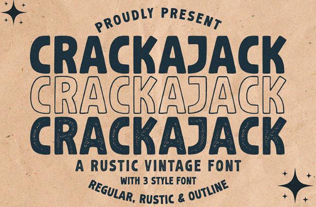 retro font