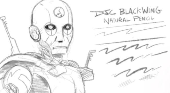 Blackwing pencil simulation